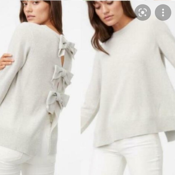 EUC Club Monaco Cashmere Bow Sweater - Picture 8 of 8